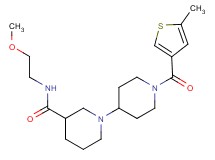 N-(2-methoxyethyl)-1'-[(5-methyl-3-thienyl)carbonyl]-1,4'-bipiperidine-3-carboxamide
