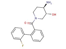 (3R*,4R*)-4-amino-1-[(2'-fluorobiphenyl-2-yl)carbonyl]piperidin-3-ol