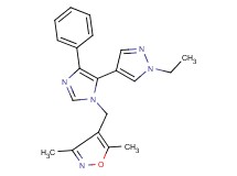 4-{[5-(1-ethyl-1H-pyrazol-4-yl)-4-phenyl-1H-imidazol-1-yl]methyl}-3,5-dimethylisoxazole