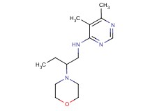 5,6-dimethyl-N-(2-morpholin-4-ylbutyl)pyrimidin-4-amine
