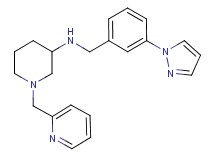 N-[3-(1H-pyrazol-1-yl)benzyl]-1-(2-pyridinylmethyl)-3-piperidinamine