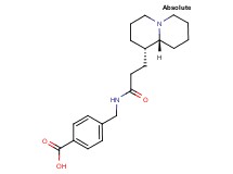 4-[({3-[(1S,9aR)-octahydro-2H-quinolizin-1-yl]propanoyl}amino)methyl]benzoic acid