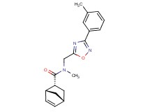 (1R*,2R*,4R*)-N-methyl-N-{[3-(3-methylphenyl)-1,2,4-oxadiazol-5-yl]methyl}bicyclo[2.2.1]hept-5-ene-2-carboxamide