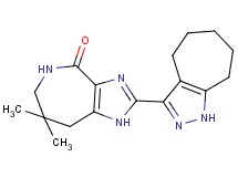 2-(1,4,5,6,7,8-hexahydrocyclohepta[c]pyrazol-3-yl)-7,7-dimethyl-5,6,7,8-tetrahydroimidazo[4,5-c]azepin-4(1H)-one