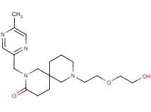 8-[2-(2-hydroxyethoxy)ethyl]-2-[(5-methyl-2-pyrazinyl)methyl]-2,8-diazaspiro[5.5]undecan-3-one