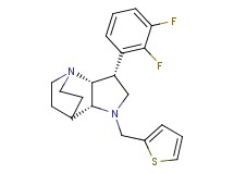 (3R*,3aR*,7aR*)-3-(2,3-difluorophenyl)-1-(2-thienylmethyl)octahydro-4,7-ethanopyrrolo[3,2-b]pyridine