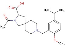 2-acetyl-8-(5-isopropyl-2-methoxybenzyl)-2,8-diazaspiro[4.5]decane-3-carboxylic acid