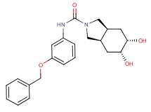 (3aR*,5R*,6S*,7aS*)-N-[3-(benzyloxy)phenyl]-5,6-dihydroxyoctahydro-2H-isoindole-2-carboxamide