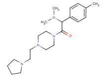 N,N-dimethyl-1-(4-methylphenyl)-2-oxo-2-{4-[2-(1-pyrrolidinyl)ethyl]-1-piperazinyl}ethanamine