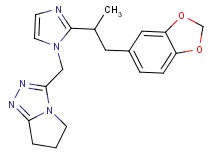 3-({2-[2-(1,3-benzodioxol-5-yl)-1-methylethyl]-1H-imidazol-1-yl}methyl)-6,7-dihydro-5H-pyrrolo[2,1-c][1,2,4]triazole