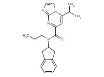 N-(2,3-dihydro-1H-inden-2-yl)-7-isopropyl-N-propyl[1,2,4]triazolo[1,5-a]pyrimidine-5-carboxamide