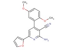 2-amino-4-(2,5-dimethoxyphenyl)-6-(2-furyl)nicotinonitrile