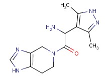 [1-(3,5-dimethyl-1H-pyrazol-4-yl)-2-oxo-2-(1,4,6,7-tetrahydro-5H-imidazo[4,5-c]pyridin-5-yl)ethyl]amine dihydrochloride