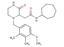 N-cycloheptyl-2-[1-(4-methoxy-2,3-dimethylbenzyl)-3-oxo-2-piperazinyl]acetamide