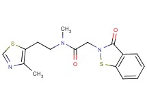N-methyl-N-[2-(4-methyl-1,3-thiazol-5-yl)ethyl]-2-(3-oxo-1,2-benzisothiazol-2(3H)-yl)acetamide