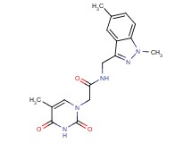 N-[(1,5-dimethyl-1H-indazol-3-yl)methyl]-2-(5-methyl-2,4-dioxo-3,4-dihydropyrimidin-1(2H)-yl)acetamide