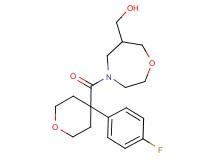 (4-{[4-(4-fluorophenyl)tetrahydro-2H-pyran-4-yl]carbonyl}-1,4-oxazepan-6-yl)methanol