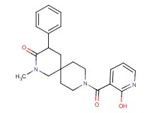 9-[(2-hydroxy-3-pyridinyl)carbonyl]-2-methyl-4-phenyl-2,9-diazaspiro[5.5]undecan-3-one