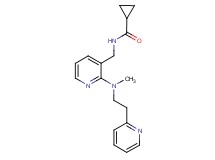 N-({2-[methyl(2-pyridin-2-ylethyl)amino]pyridin-3-yl}methyl)cyclopropanecarboxamide