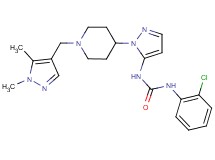 N-(2-chlorophenyl)-N'-(1-{1-[(1,5-dimethyl-1H-pyrazol-4-yl)methyl]-4-piperidinyl}-1H-pyrazol-5-yl)urea