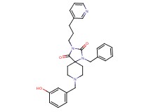 1-benzyl-8-(3-hydroxybenzyl)-3-[3-(3-pyridinyl)propyl]-1,3,8-triazaspiro[4.5]decane-2,4-dione
