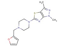 5-[4-(2-furylmethyl)piperazin-1-yl]-1,3-dimethyl-1H-pyrazolo[3,4-d][1,3]thiazole