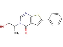 3-(2-hydroxy-1-methylethyl)-6-phenylthieno[2,3-d]pyrimidin-4(3H)-one