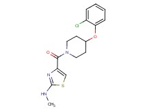 4-{[4-(2-chlorophenoxy)-1-piperidinyl]carbonyl}-N-methyl-1,3-thiazol-2-amine