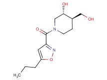 (3R*,4R*)-4-(hydroxymethyl)-1-[(5-propyl-3-isoxazolyl)carbonyl]-3-piperidinol