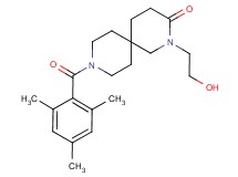 2-(2-hydroxyethyl)-9-(mesitylcarbonyl)-2,9-diazaspiro[5.5]undecan-3-one