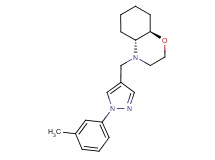(4aR*,8aR*)-4-{[1-(3-methylphenyl)-1H-pyrazol-4-yl]methyl}octahydro-2H-1,4-benzoxazine