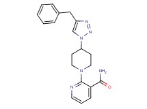 2-[4-(4-benzyl-1H-1,2,3-triazol-1-yl)piperidin-1-yl]nicotinamide