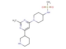 N-[1-(2-methyl-6-piperidin-3-ylpyrimidin-4-yl)piperidin-4-yl]methanesulfonamide