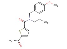 5-acetyl-N-(4-methoxybenzyl)-N-propylthiophene-2-carboxamide