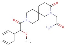 2-{9-[methoxy(phenyl)acetyl]-3-oxo-2,9-diazaspiro[5.5]undec-2-yl}acetamide
