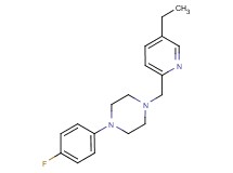 1-[(5-ethylpyridin-2-yl)methyl]-4-(4-fluorophenyl)piperazine