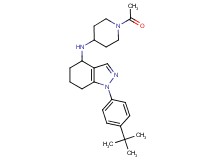 N-(1-acetyl-4-piperidinyl)-1-(4-tert-butylphenyl)-4,5,6,7-tetrahydro-1H-indazol-4-amine