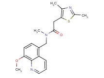 2-(2,4-dimethyl-1,3-thiazol-5-yl)-N-[(8-methoxyquinolin-5-yl)methyl]-N-methylacetamide