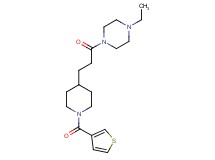 1-ethyl-4-{3-[1-(3-thienylcarbonyl)-4-piperidinyl]propanoyl}piperazine