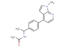 N-{1-[4-(1-methyl-1H-pyrrolo[2,3-b]pyridin-4-yl)phenyl]ethyl}acetamide