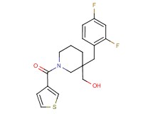 [3-(2,4-difluorobenzyl)-1-(3-thienylcarbonyl)-3-piperidinyl]methanol