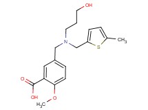 5-({(3-hydroxypropyl)[(5-methyl-2-thienyl)methyl]amino}methyl)-2-methoxybenzoic acid