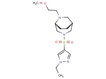 (1R*,5R*)-3-[(1-ethyl-1H-pyrazol-4-yl)sulfonyl]-6-(2-methoxyethyl)-3,6-diazabicyclo[3.2.2]nonane
