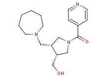 [(3R*,4R*)-4-(azepan-1-ylmethyl)-1-isonicotinoylpyrrolidin-3-yl]methanol