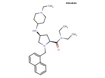 (4S)-N,N-diethyl-4-[(1-ethyl-4-piperidinyl)amino]-1-(1-naphthylmethyl)-L-prolinamide