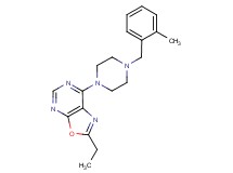 2-ethyl-7-[4-(2-methylbenzyl)-1-piperazinyl][1,3]oxazolo[5,4-d]pyrimidine