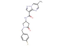 N-[1-(4-fluorobenzyl)-5-oxopyrrolidin-3-yl]-6-methylpyrazolo[1,5-a]pyrimidine-3-carboxamide