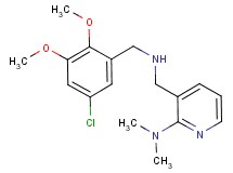 3-{[(5-chloro-2,3-dimethoxybenzyl)amino]methyl}-N,N-dimethyl-2-pyridinamine