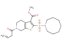 methyl 2-(1-azocanylsulfonyl)-6-(3-butenoyl)-4,5,6,7-tetrahydrothieno[2,3-c]pyridine-3-carboxylate