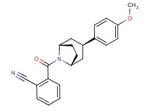 2-{[(3-endo)-3-(4-methoxyphenyl)-8-azabicyclo[3.2.1]oct-8-yl]carbonyl}benzonitrile
